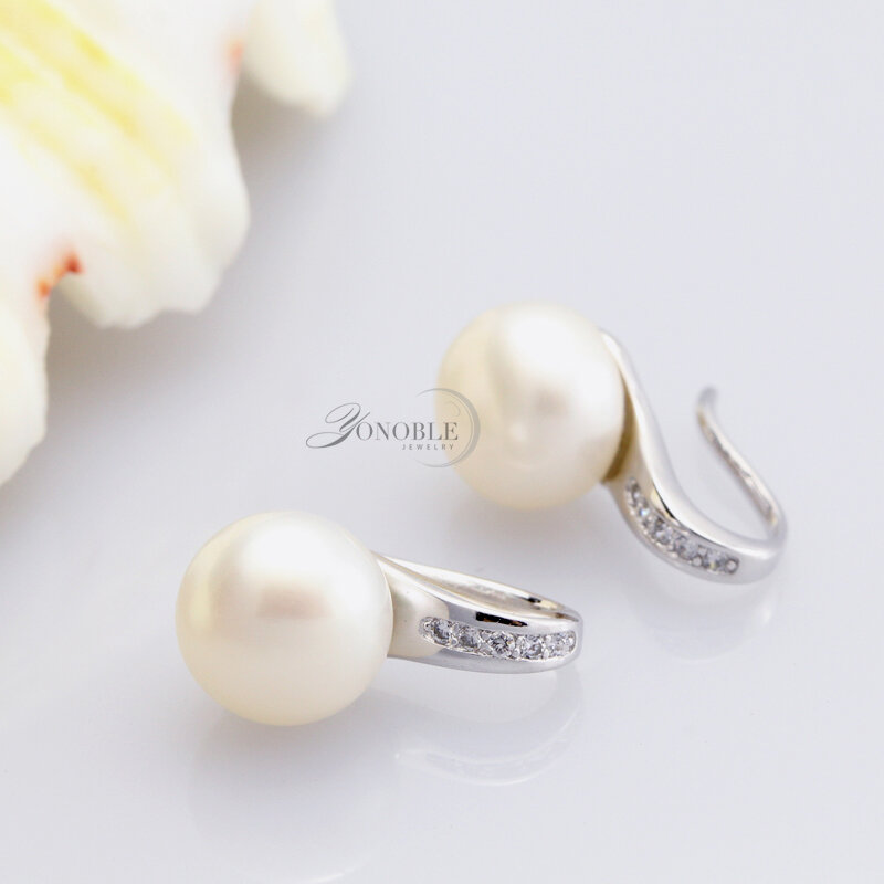Echte Natürliche Perle Ohrringe Für Frauen, 925 Silber Ohrringe Schmuck Tochter Geburtstag Süßwasser Schwarze Perle Ohrringe Stein