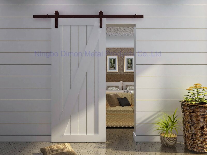 Dimon-Herrajes personalizados para puerta corredera, accesorios para puerta corredera con cierre suave, estilo americano, DM-SDU 7201 con kits de amortiguación