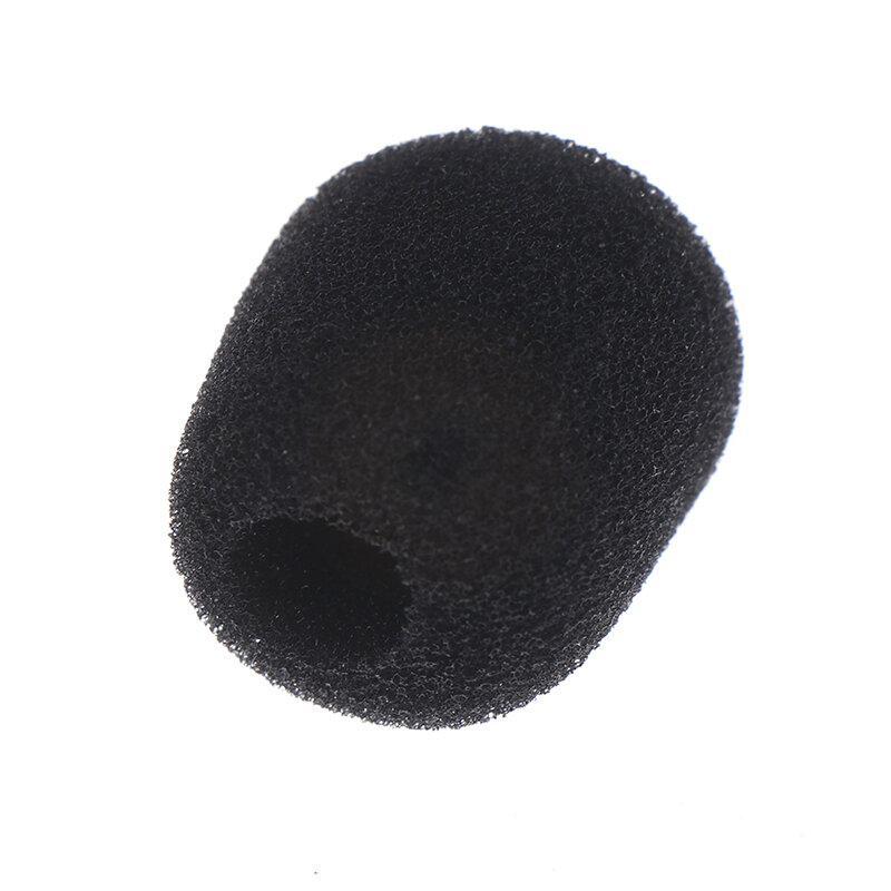 10pcs Headset Replacement Foam Microphone Cover Telephone Headset Mic Cover Microphone Windscreen Windshied Headset Foam 25*8mm