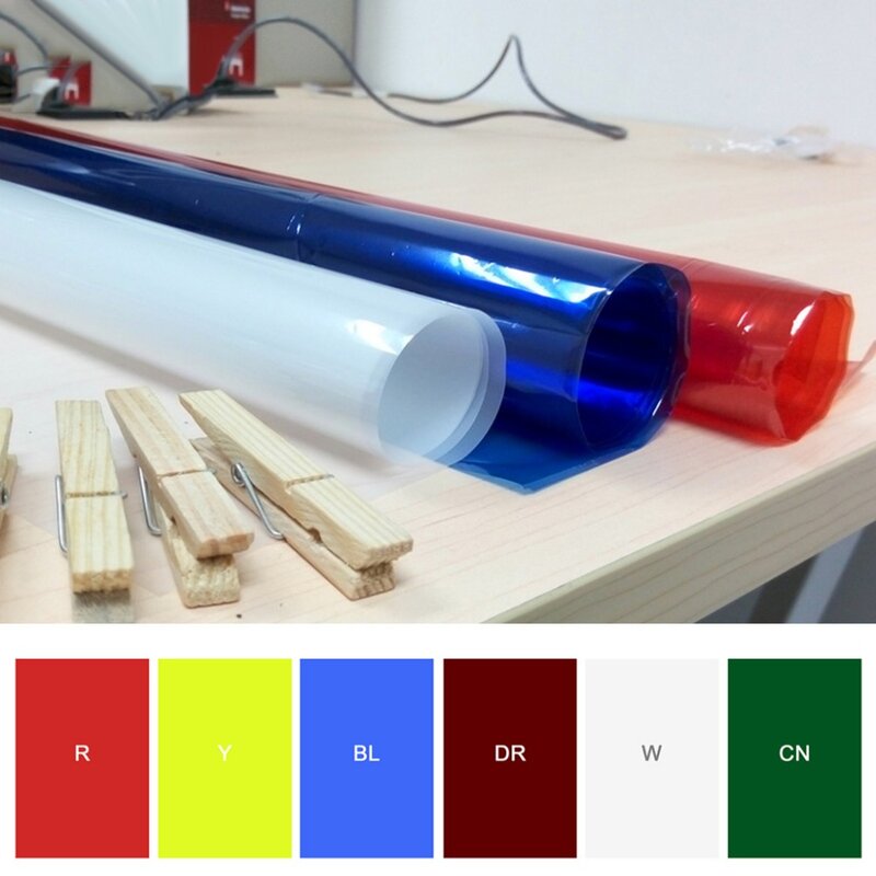 Professionale 40*50cm 15.75in * 19.69in di Carta Gel Color Filter per la Fase di Illuminazione Redhead Luce