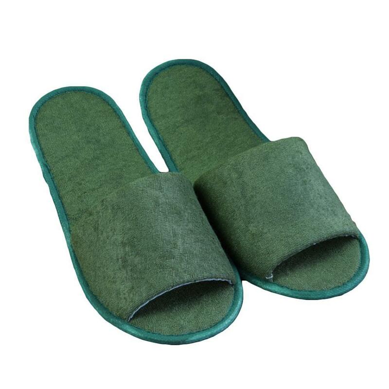 2019 New Simple Unisex Slippers Hotel Travel Spa Portable Men Slippers Disposable Home Guest Indoor Cotton Fabric Men Slipper