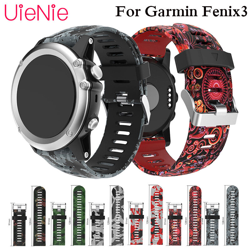 Pulsera de silicona de repuesto para Garmin Fenix 3 3 HR, pulsera deportiva de liberación rápida para correr, correa de reloj