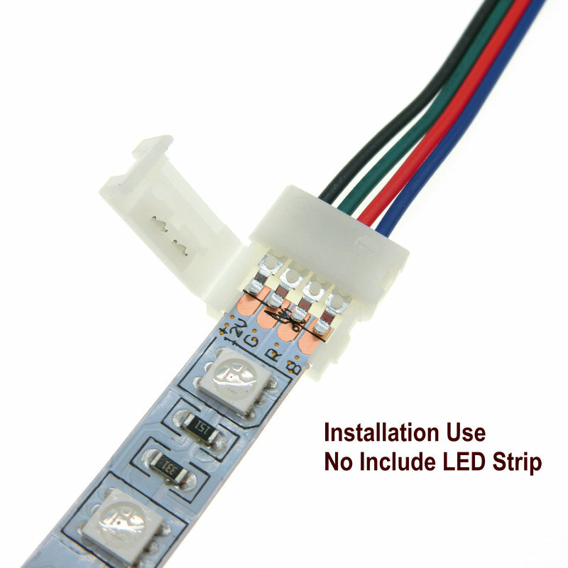 Connecteur de bande LED RGB 4pin 10mm connecteur de soudage gratuit 5 pièces/lot.