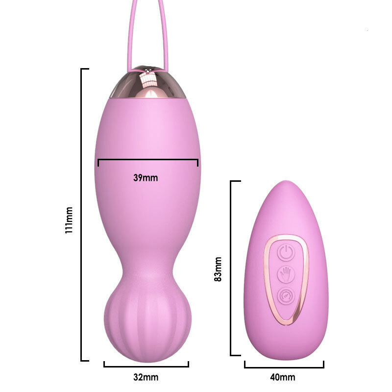 Remote-controlled Pneumatic Induction Vulva Shrinking Ball Female Use Charge Vibration Jump Egg  Dumbbell Vibration Masturbator