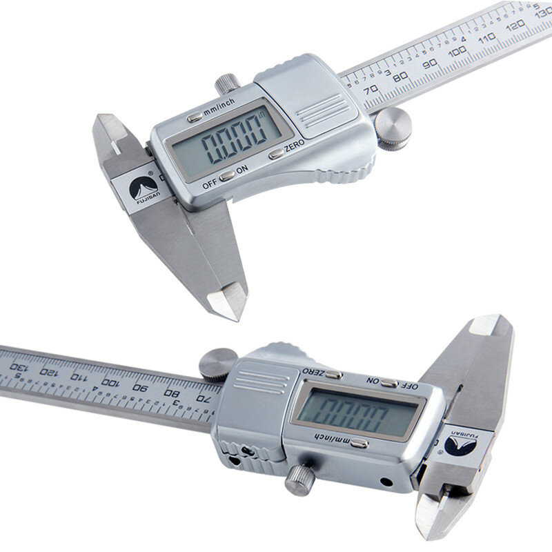 FUJISAN-micrómetro Digital Vernier de acero inoxidable, instrumentos de medición electrónica, 0-150mm/0,01