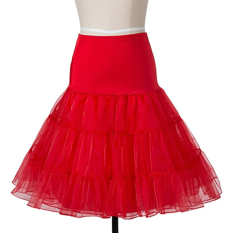 Neue Heiße Verkauf Kurzen Petticoat Für Hochzeit Vintage Cosplay Petticoat Krinoline Unterrock Rockabilly Tutu Rock Freies Organza Knie