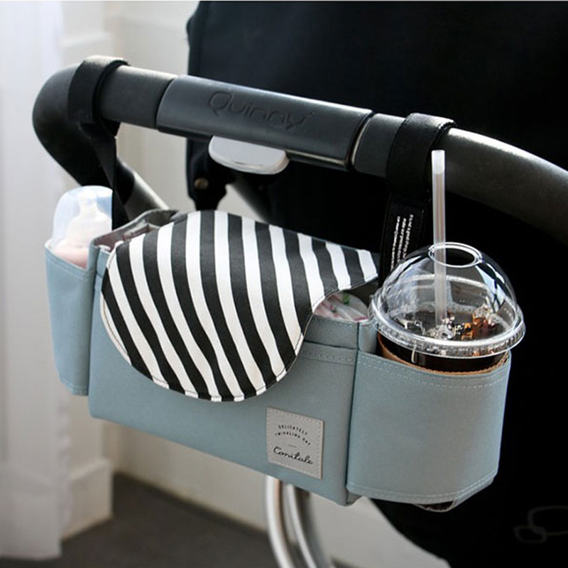 Сумка для детской коляски OLOEY, органайзер для чашек и бутылок, детская коляска