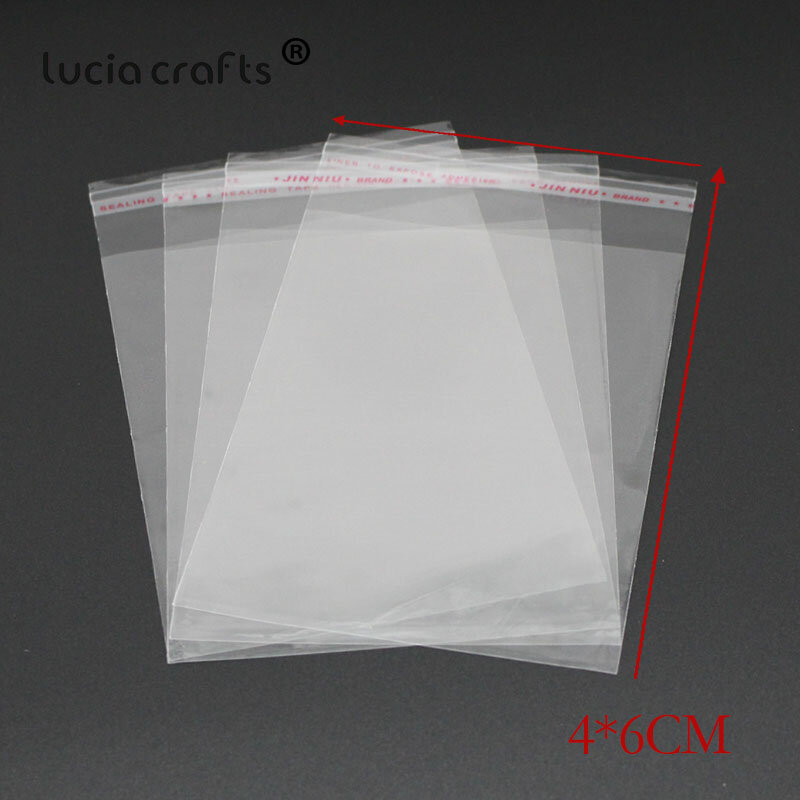 Lucia – sacs d'emballage en plastique multi-tailles, sacs de rangement auto-adhésifs, sac Opp H1011