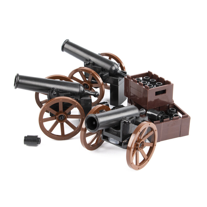 Militaire armée romaine soldats médiéval canon armes modèle pièces bloc de construction jouets MOC accessoires assembler modèle brique jouets