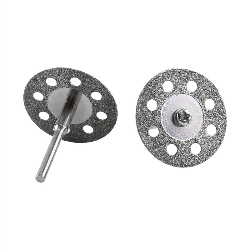 10pcs Rotary Tool 30mm 8 Holes Diamond Circular Saw Blades Cutting Wheel Discs with 2 Mandrel Circular Saw Blades Cutting Discs