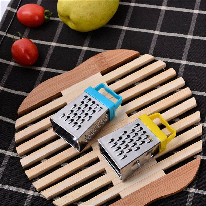 Mini rallador de mano multifunción de 4 lados, cortador versátil de frutas y verduras, herramientas de Cocina, aparato de Cocina QA 067, 1 ud.