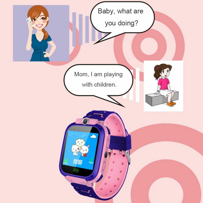 Reloj inteligente impermeable para niños, pulsera antipérdida para niños con posicionamiento LBS y función SOS para Android e IOS