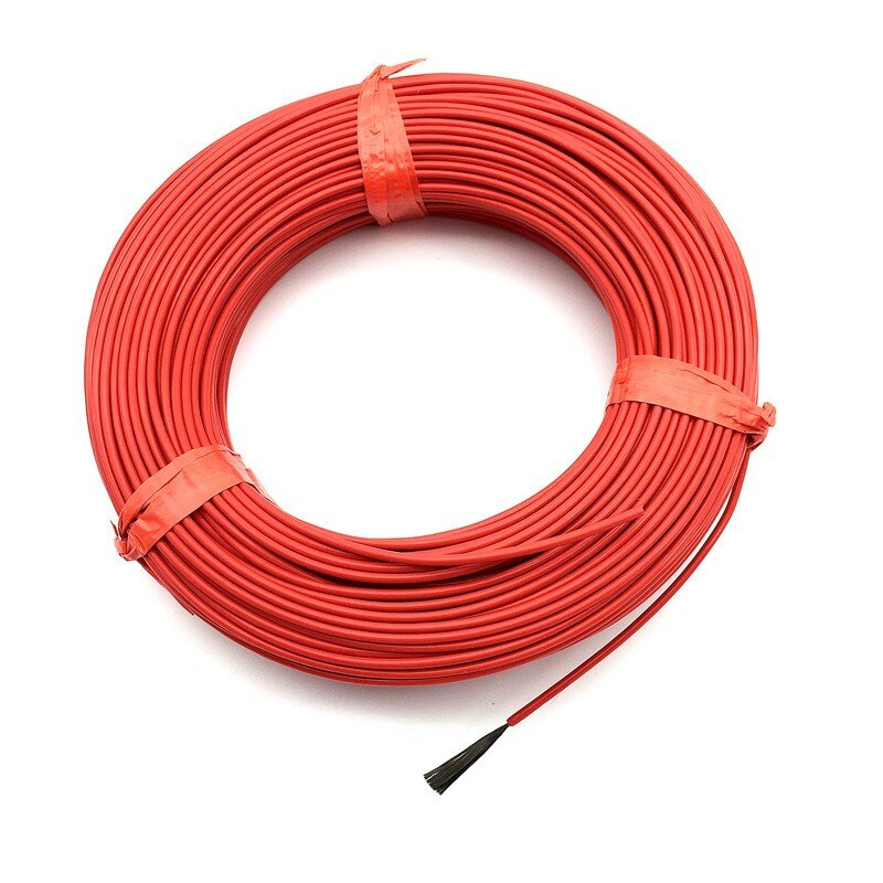 Câble chauffant à infrarouge, fil en fibre de carbone de 20 m 12 k 33 ohm, 2.0mm, ligne hotline électrique épaissie FF46