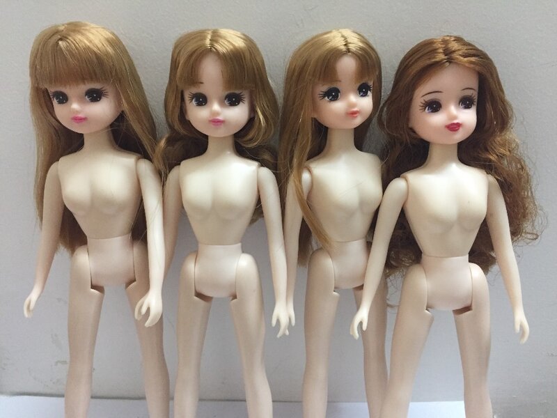 1/6 New original doll head with body for licca doll accessories