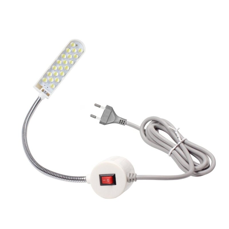 Lampu LED Mesin Jahit 20 LED Lampu Kerja Lampu Hemat Energi dengan Luminer Lampu Dudukan Magnet untuk Mesin Jahit