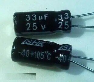 Capacitor eletrolítico 25 v 33 uf capacitor