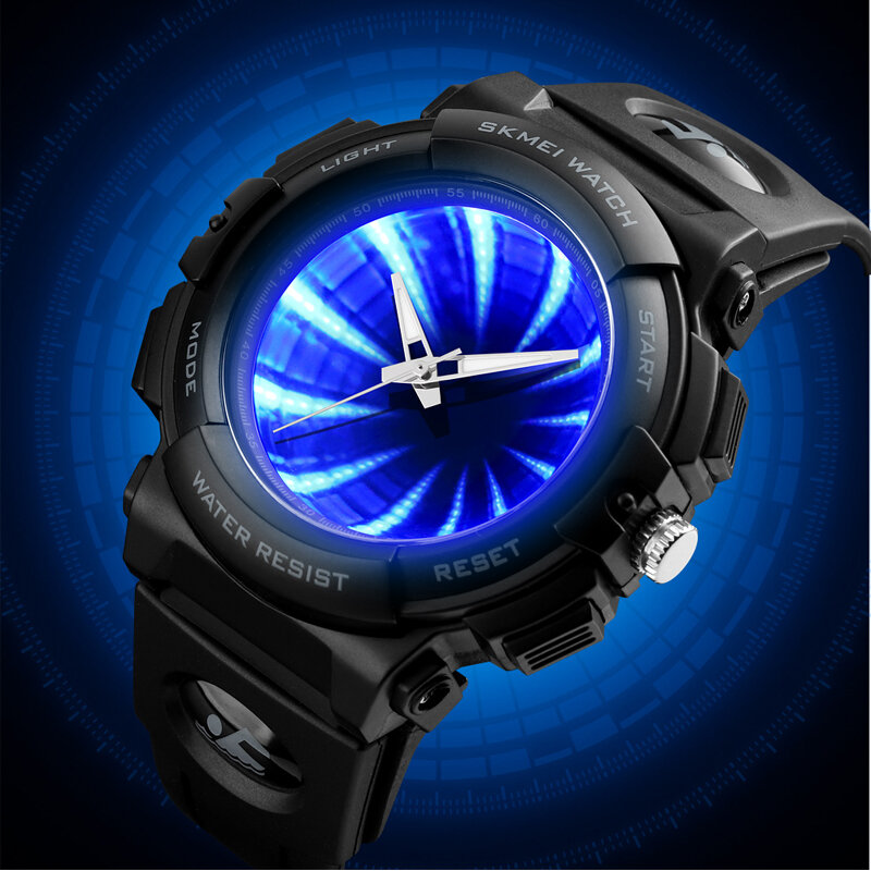 Marca superior Reloj de cuarzo SKMEI para Hombre Reloj de pulsera deportivo resistente al agua Reloj de pulsera de lujo con luz trasera LED Reloj de pulsera de moda para Hombre Reloj para Hombre