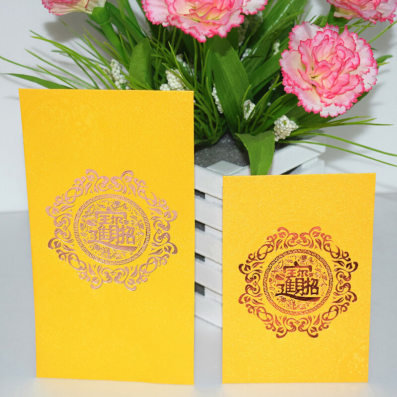 Enveloppes de mariage porte-bonheur, lot de 25 ou 1 enveloppes rouges, fournitures de décoration pour le festival de printemps