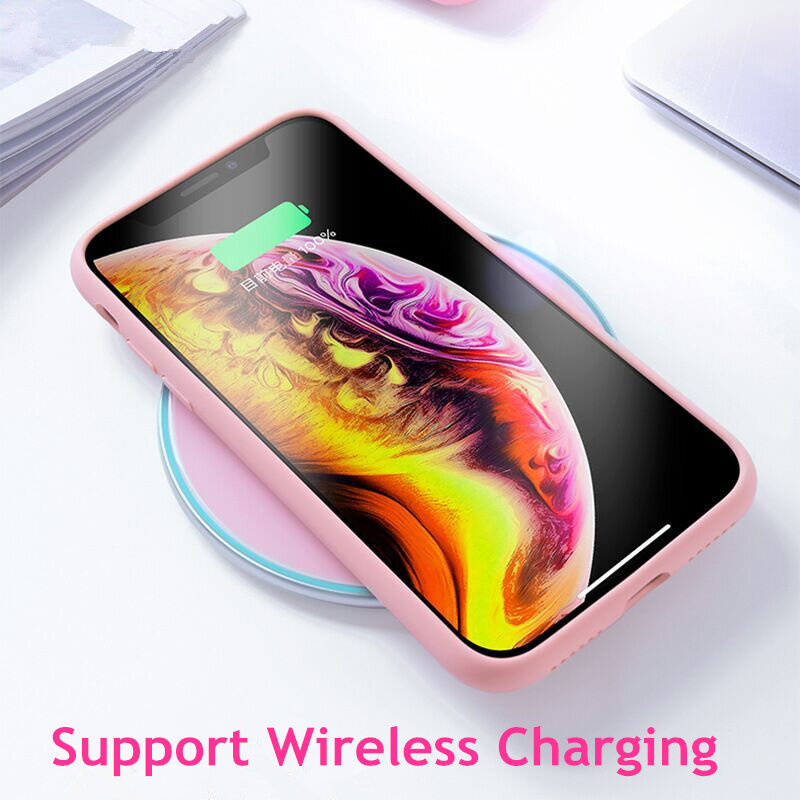 Original Soft Summer Liquid Silicone Case for iPhone X XR XS Max 8 7 6 6S Plus Gel Rubber Shockproof Cover Full Protective Cases
