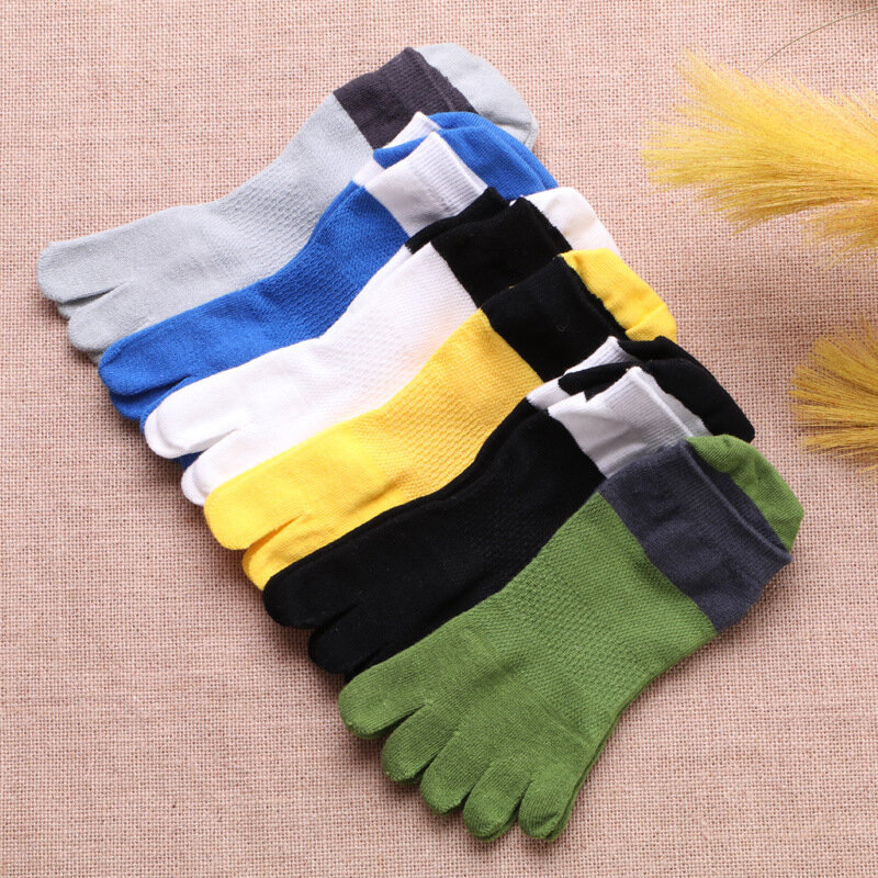 10pieces=5pairs=1lot New Brand Five Finger Socks Summer Cotton Sock Mens Casual Toe Breathable Calcetines Ankle Socks for Men