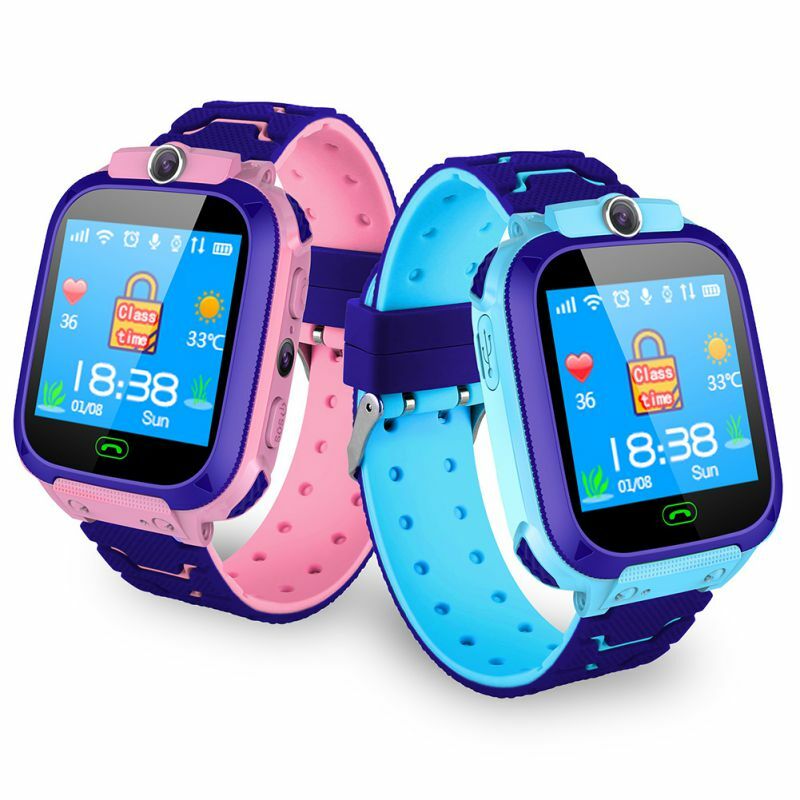 Montre intelligente étanche pour enfants, montre-bracelet Anti-perte avec positionnement LBS et fonction SOS pour Android et IOS