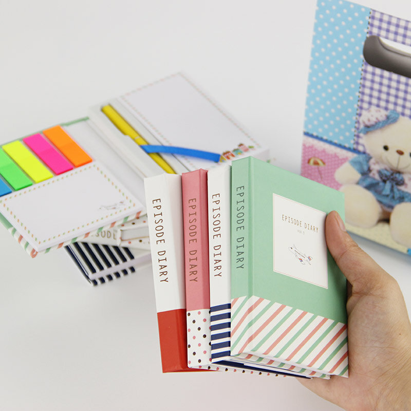 1PC Novelty Creative Kawaii Mini Memo Pad Comes With Ballpoint Pen Notepad Give Their Children The Best Learning Stationery