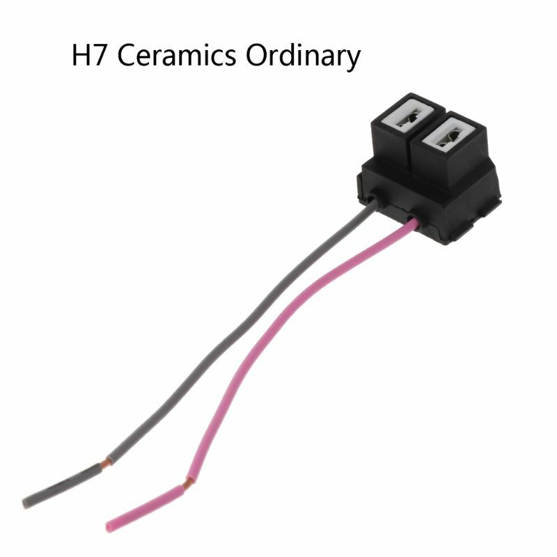 Alta qualità del cablaggio del connettore della spina dell'adattatore di alimentazione della presa della lampadina dell'alogeno dell'automobile H7 ceramica