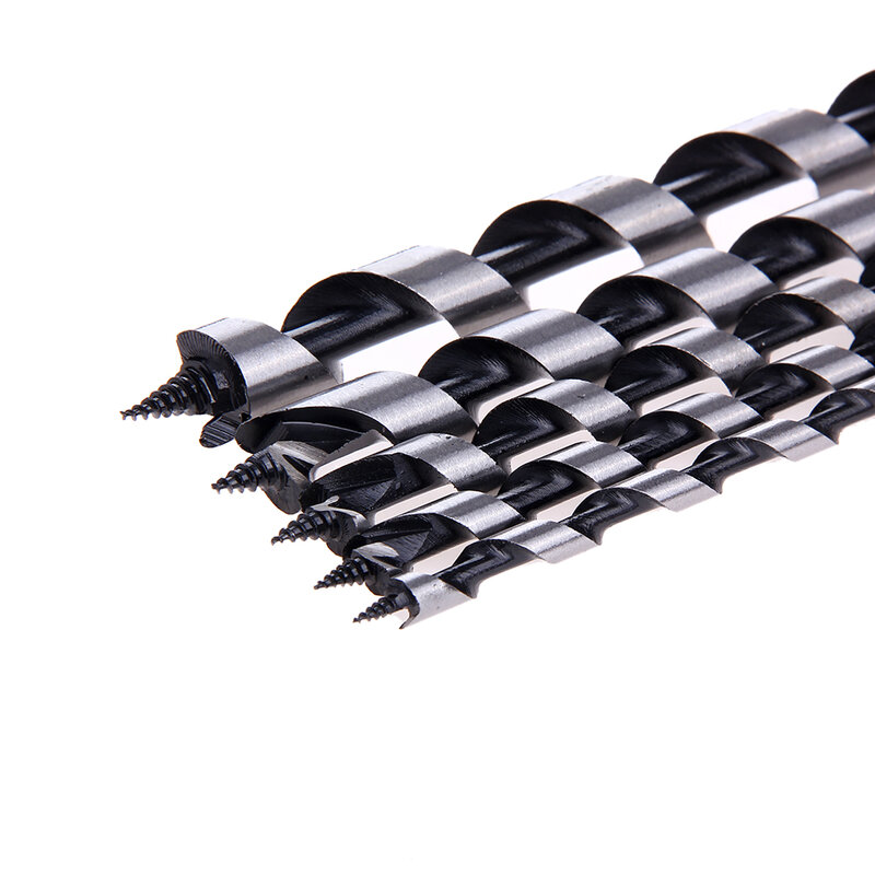 5 pçs 230mm extra longo ponto alto-carbono aço broca de madeira conjunto conjunto de ferramentas para trabalhar madeira