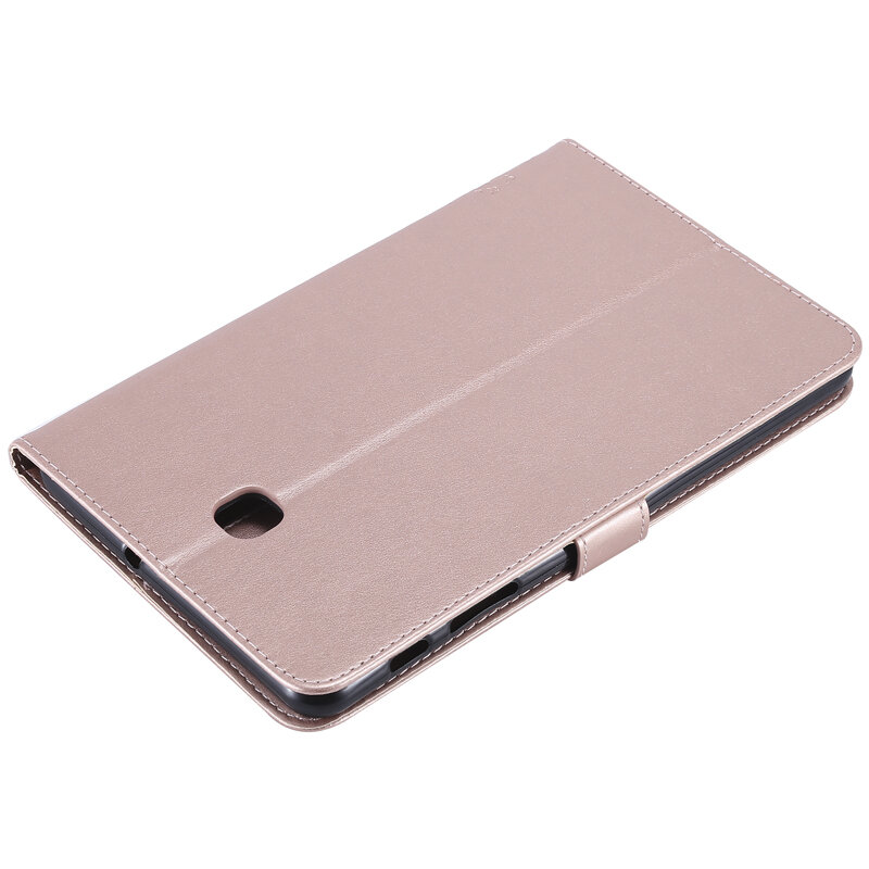 Leuke Kat Boom Reliëf Lederen Portemonnee Magnetische Flip Tablet Case Cover Tas Skins Coque Funda Voor Samsung Galaxy Tab EEN 8.0 SM-T387