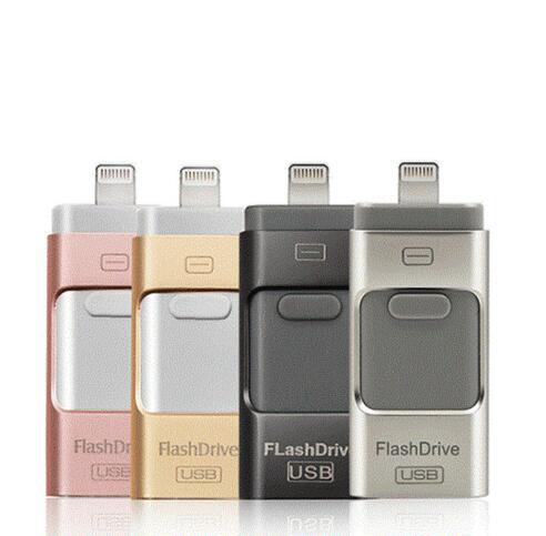 USB Flash 3.0 Drive For iPhone X/8/7/7 Plus/6/6s/5/SE/ipad OTG Pen Drive HD Memory Stick 8GB 16GB 32GB 64GB 128GB Pendrive usb