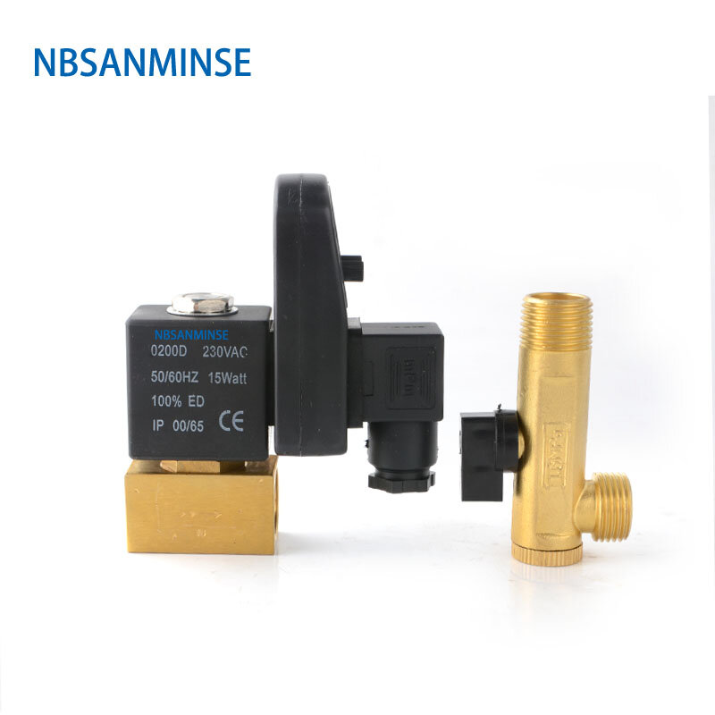 NBSANMINSE SR - A - 15 электронный слив G1 / 2 1,6 МПа выпускной клапан водяной слив водяной клапан 24 В переменного тока 220 В высокого качества