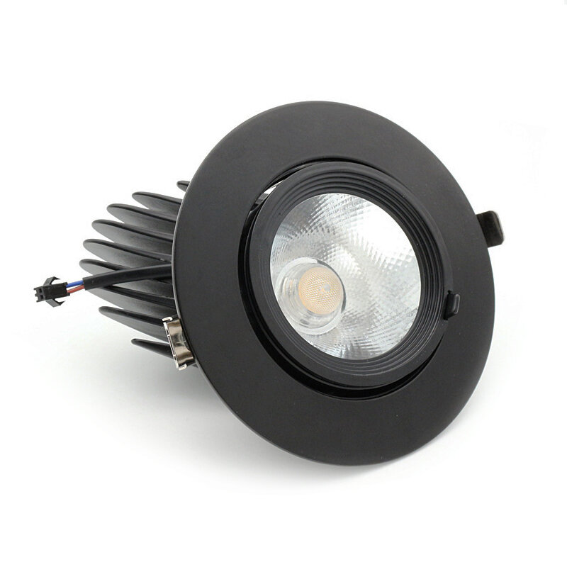 DONWEI – Spot lumineux LED circulaire encastrable, éclairage d'intérieur, luminaire de plafond, idéal pour une cuisine ou une chambre à coucher, 5/7/10/12/15/20W, 85/265V