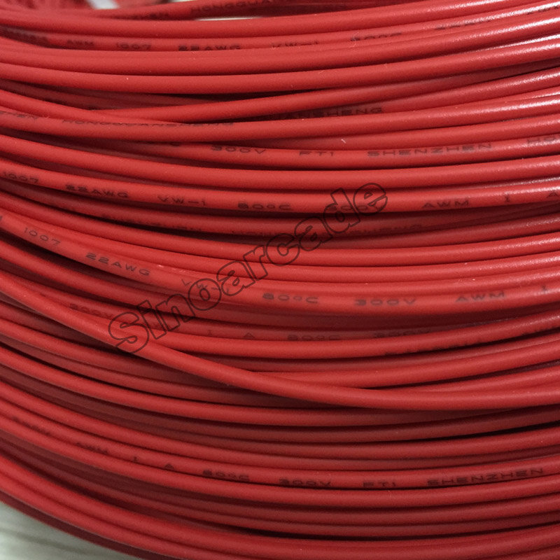 22AWG Arcade Re-spooled Stranded Hook Up Wire PVC Flexible Electronic Tinned Copper Wire Electronic Cable 46m 150ft per roll