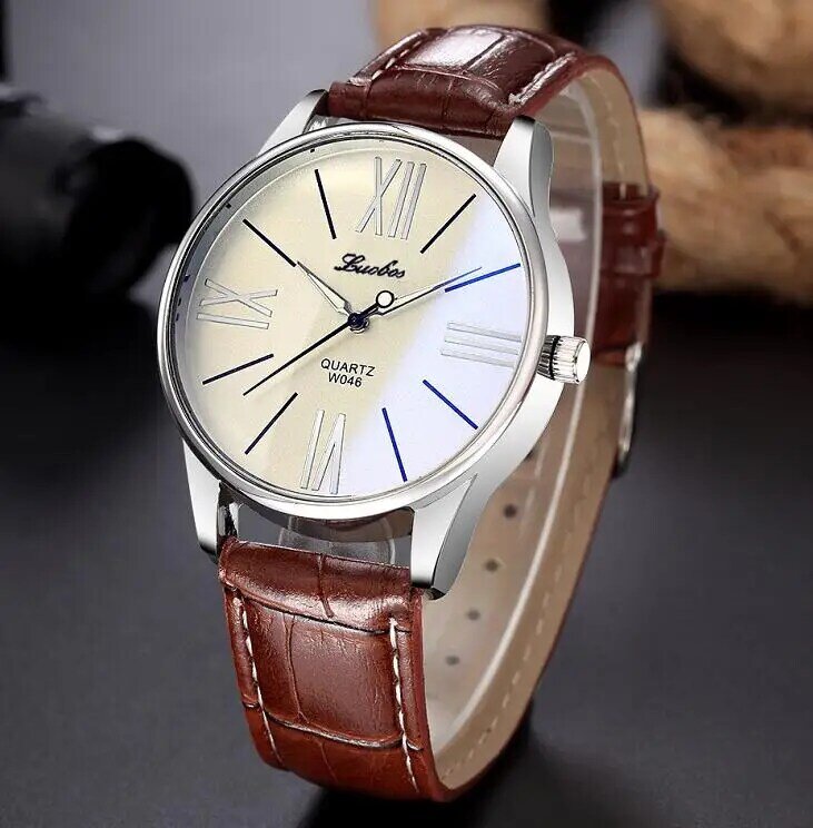 Relógio de pulso quartzo masculino e feminino, relógio casual e feminino com pulseira de couro e pulseira de marca luxuosa, novo, 2020