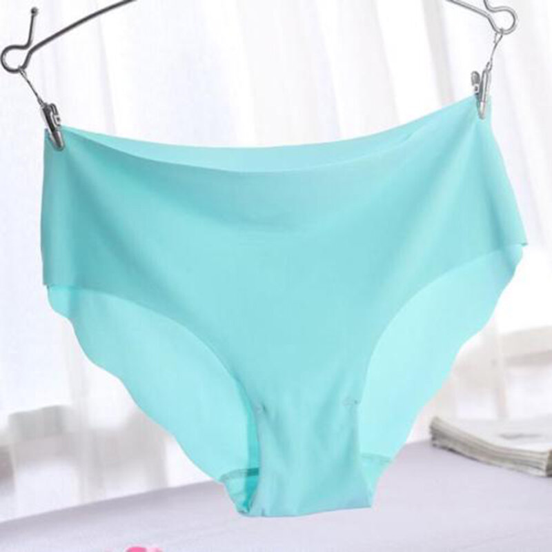 Sexy Female Ice Touth Feeling Panties Seamless Soft Lingerie Brief Hipster Modal Underwear Underpants Quick Drying Briefs 7 Colo