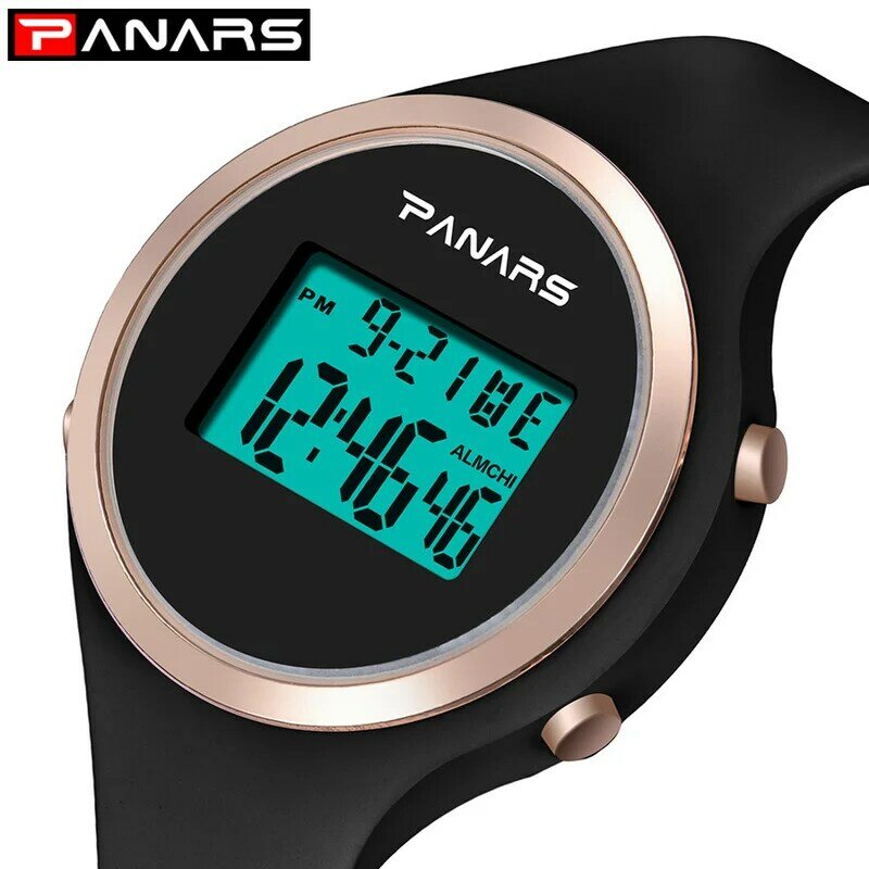 PANARS – montre de Sport pour femmes, numérique, étanche 50M, avec Led lumineuse, électronique