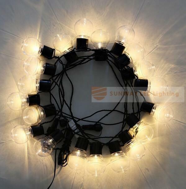 Guirnalda de luces LED G45 para fiesta, guirnalda colgante de 20 leds, globo conectable, cadena de bolas, para Navidad, boda, jardín, novedad