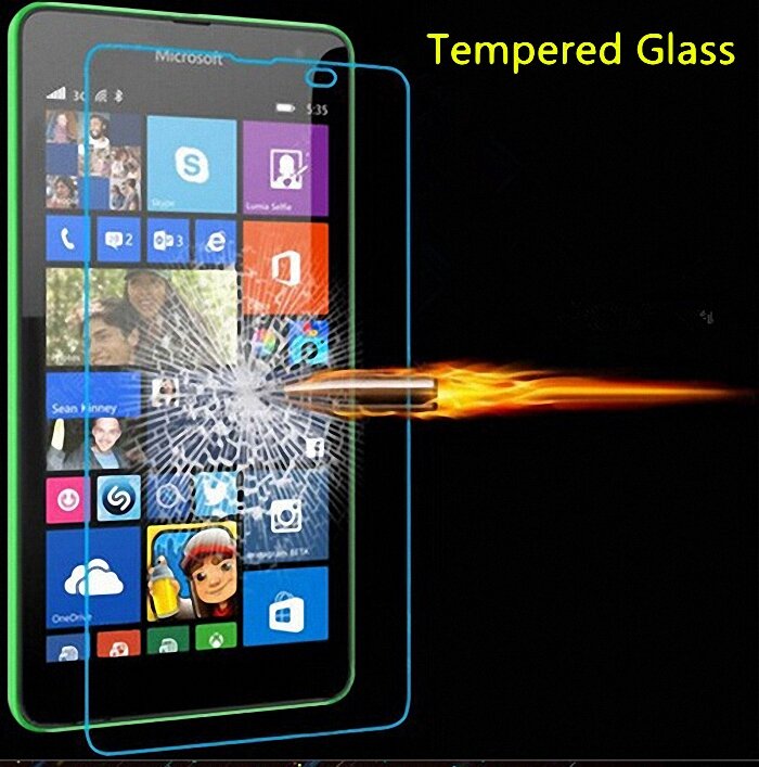 واقي شاشة من الزجاج المقوى لهاتف Microsoft Nokia ، فيلم زجاجي مقوى لهاتف Microsoft Nokia mia 430 540 550 640 650 1520 950 X2 XL