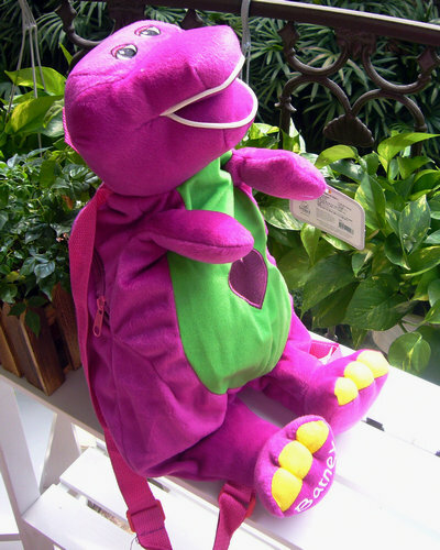 38CM Barney pluszowy plecak na zabawki plecak dziecięcy na ramię tornister bjd prezenty urodzinowe dla zabawka dla dzieci lalka