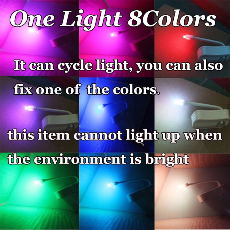 Lámparas LED que cambian de 8 colores para el baño, luz nocturna activada con Sensor de asiento, 1 unidad, 2 unidades