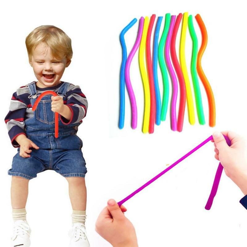 Mão hyperflexion elástico antiestresse piadas macarrão corda brinquedo anti estresse brinquedos corda fidget autismo respiradouro brinquedos engraçado gadgets presente