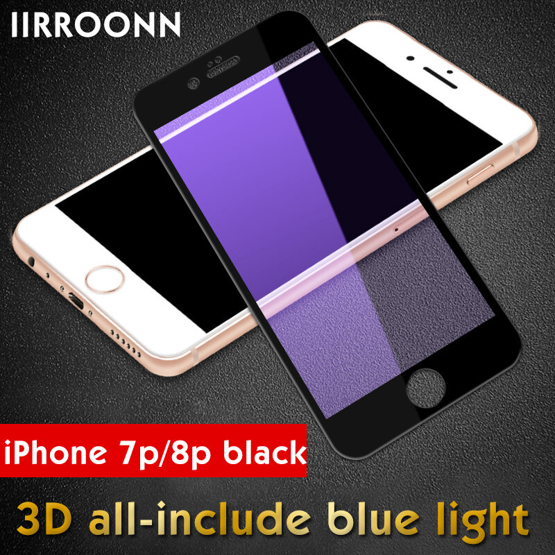 3Pcs/lot for iphone glass Protective glass iphone Full Cover Tempered Glass for iphone 6 7 8 Screen Protector For iphone 8 Plus