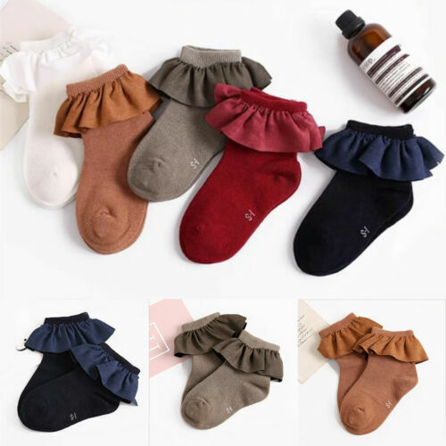 Calcetines de algodón bonitos para niñas recién nacidas princesa calcetines de punto escarpines para bebés Sox