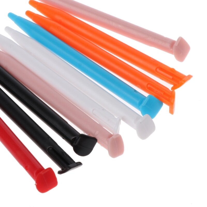 10 pçs caneta caneta caneta de toque de console de jogo de plástico para nintendo novo lapiz tactil para 2ds xl/ll game console