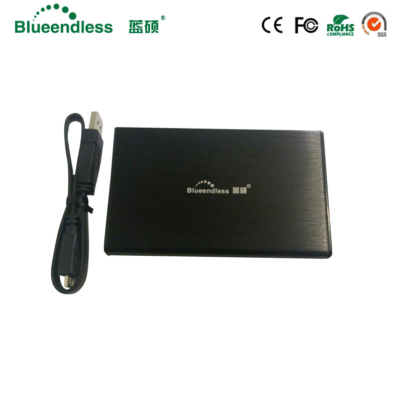 Blueendless – boîtier de disque dur en aluminium, 2.5 USB 3.0, Sata, Ssd, 2.5 pour 1 to, 7mm, 9.5mm, pour ordinateur portable