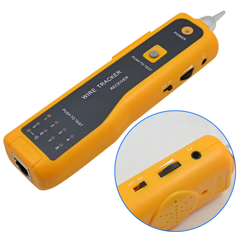 Jw360 LAN Network Cable Tester Cat5 Cat6 RJ45 UTP STP Line Finder Digital Signal Telephone Wire Tracker Diagnose Tone Tool R20