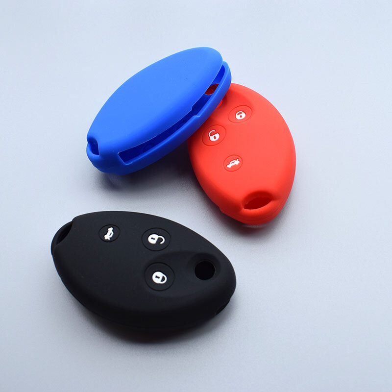 Silicone car key case cover fob skin set For Citroen Xsara Picasso C8 C5 Berlingo 3 button Remote key rubber protect shell