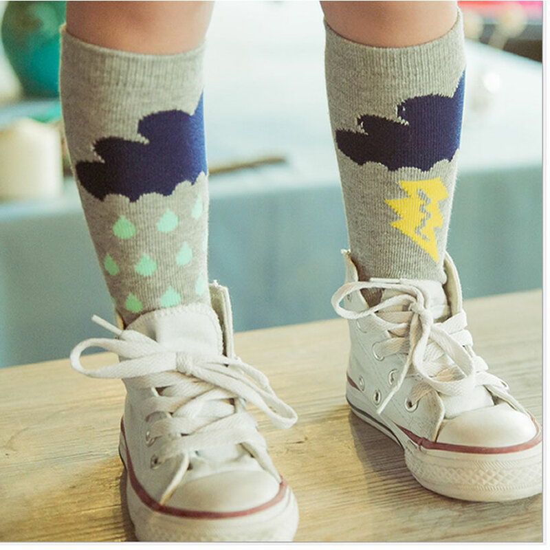 Bebé calcetines para niñas hasta la rodilla Fox algodón lindo personaje de calcetines de la rodilla chico ropa unisex bota para niño pequeño calcetines de dibujos animados