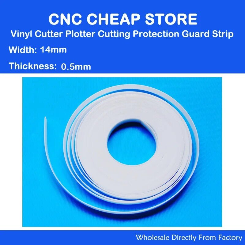2000mm Lengte x 14mm Breedte 0.5mm dikte Snijden Bescherming Guard Strip voor Graphtec Mimaki Vinyl Snijden Cutter plotter