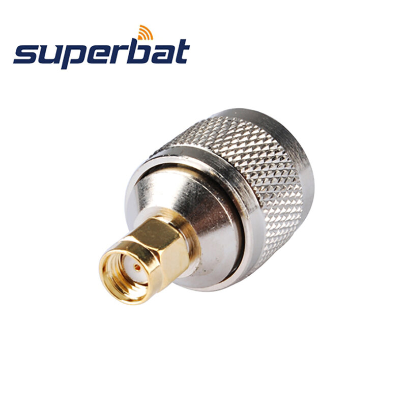 Superbat 5pcs SMA-N Adapter RP-SMA Plug(female pin) to N Male Straight RF Coaxial Connector